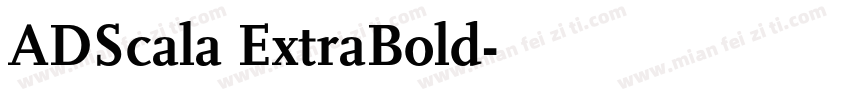 ADScala ExtraBold字体转换